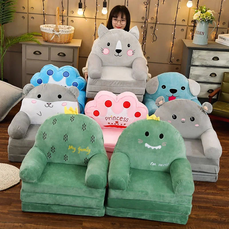 Sofas Children Sofa Cute Cartoon Lazy Folding