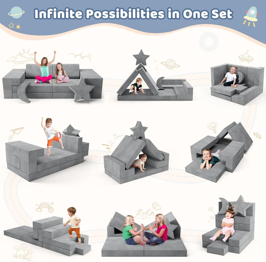 Kids Couch, Modular Kids Play Couch, Child